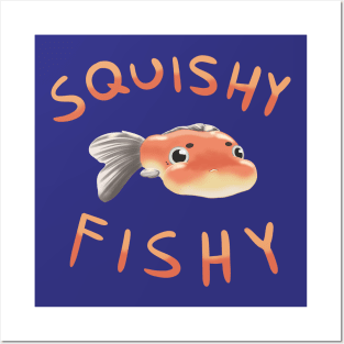 Squished fish Posters and Art